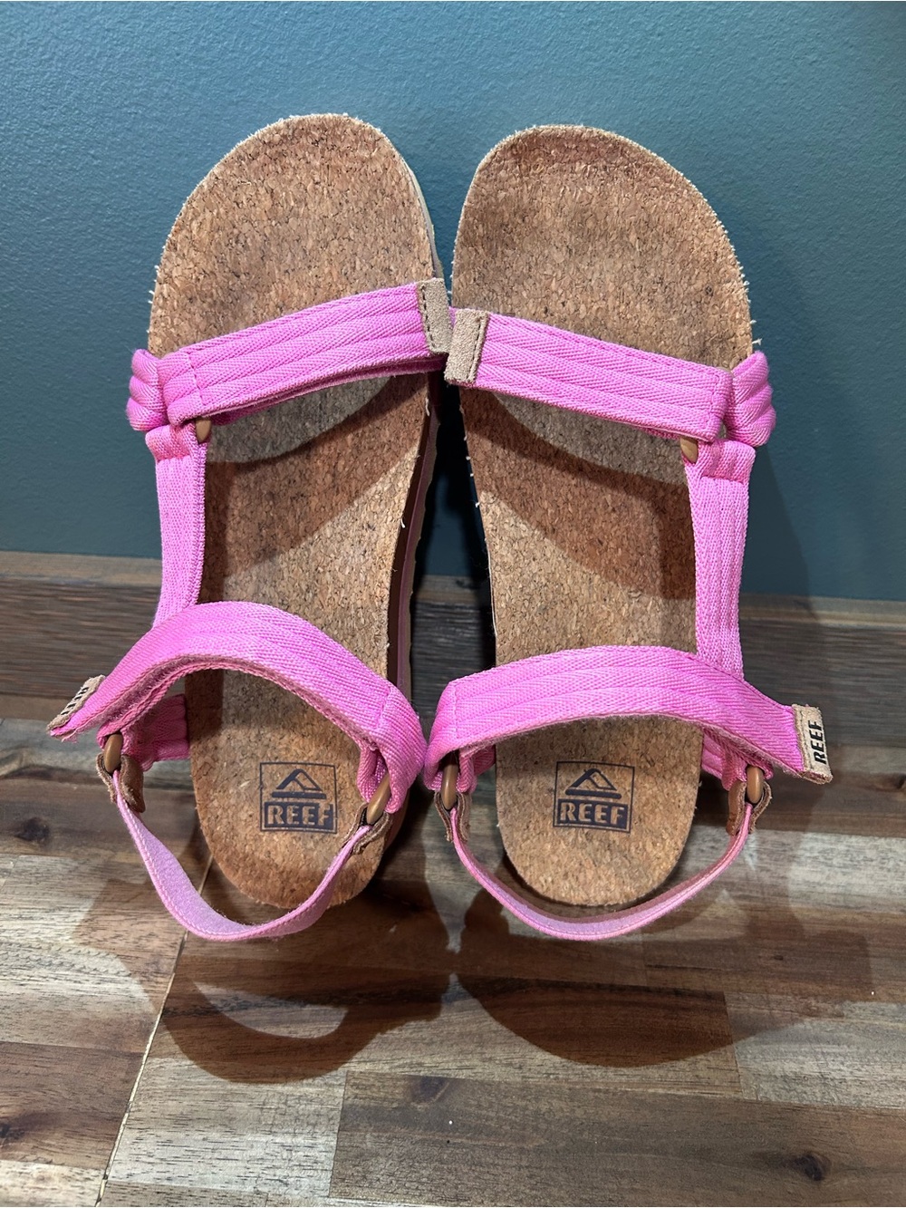 Reef Cushion Rem Hi Platform Sandals Pink Women’s Size 8 - Picture 5 of 9